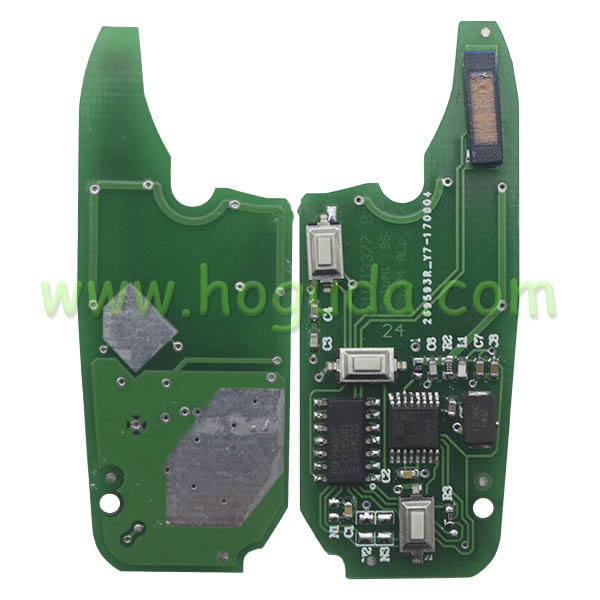 For After-Market for Fiat Delphi BSI 2 button remote key With PCF7946 Chip and 433.92Mhz