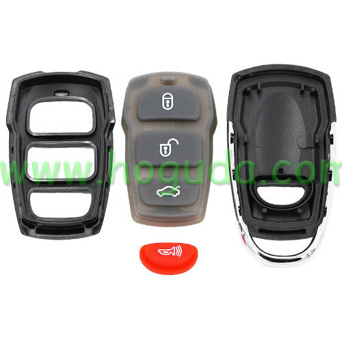 For Hyundai 3+1 button remote key shell