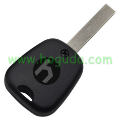 For Peugeot 2 button remote key blank with 407 key blade