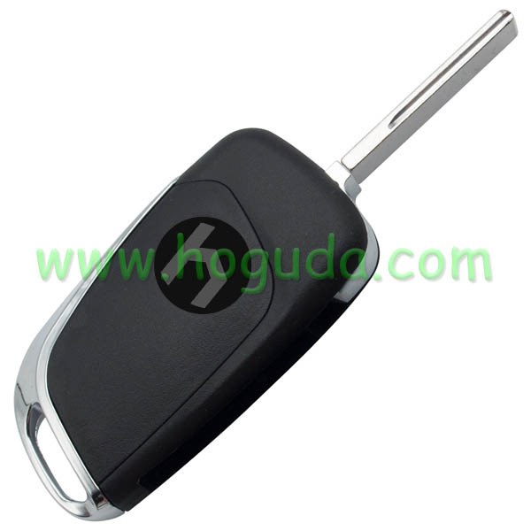 Original For Peugeot 3 button modified flip remote key blank with HU83 407 Blade- 3Button -Trunk- With battery place  used for model New DS remote control