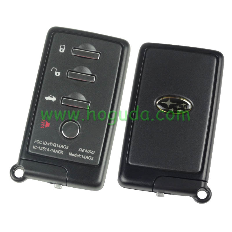 For Subaru 3+1 button remote key shell with blade