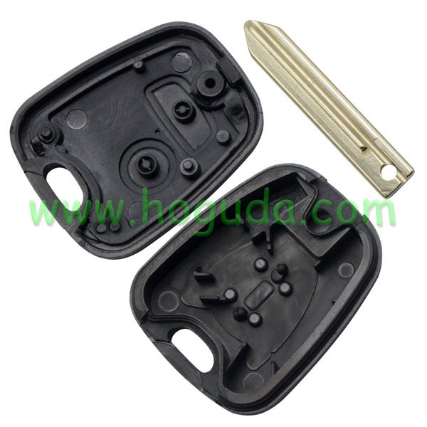 For Citroen 2 button remote key with Toy43 blade 433Mhz PCF7961 Chip