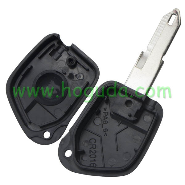 For Peugeot 1 button remote key blank