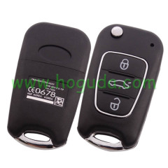 For Hyunda 3button flip remote key blank with Toy40 Blade