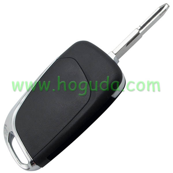Original For Peugeot 3 button modified flip remote key blank with NE73 206 Blade- 3Button -Trunk- With battery place (No Logo)