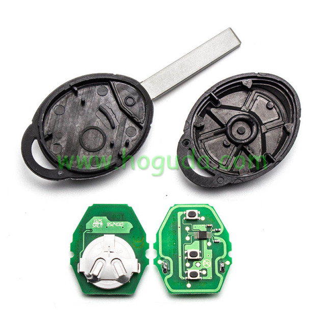For BMW Mini  cooper EWS 3 button remote key with 434Mhz FCCID:LX8 FZV LX8FZV