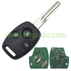 For Honda Odyssey 3 button remote key with 2.3L CAR 433Mhz
