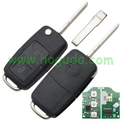 For VW 2 Button remote key 1JO959753CT 433MHZ  ID48 chips