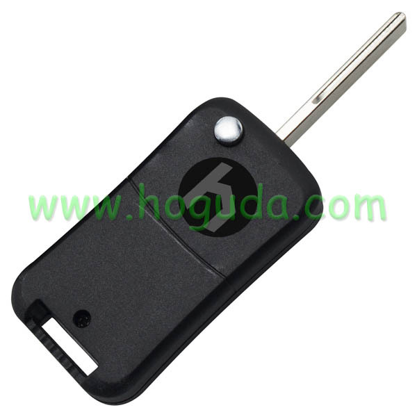 For Peugeot 2 button modified folding remote key blank with 407 HU83 Blade