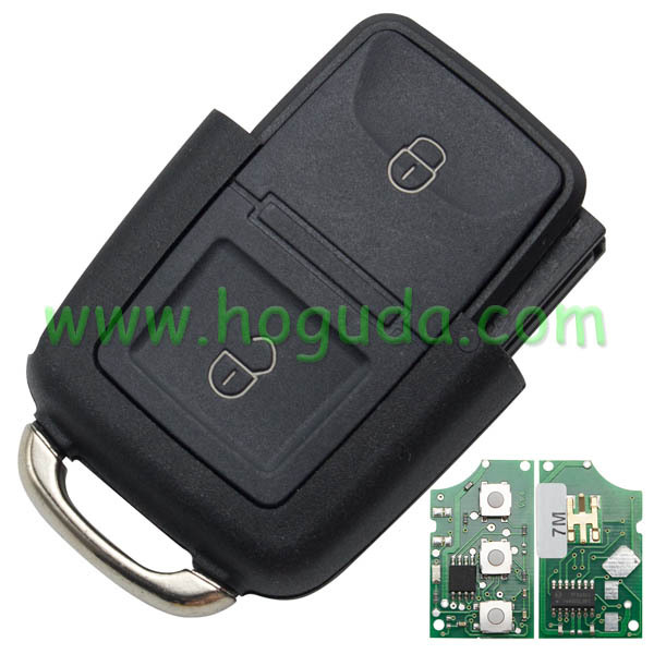 For VW 2 Button remote control 1JO959753CT 433MHZ