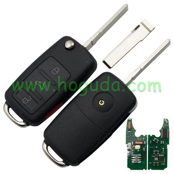 For VW Touareg 3+1 button remote key with 433Mhz (With Keyless function)
