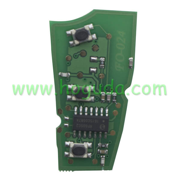 For New Mondeo 3 button flip remote key 433Mhz  After 2012 year