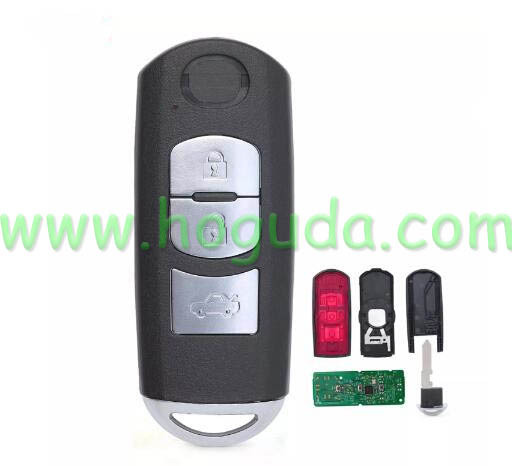 For Mazda 3 button Smart Remote Key Fob FSK 315MHz ID49 FCC ID: WAZSKE13D01