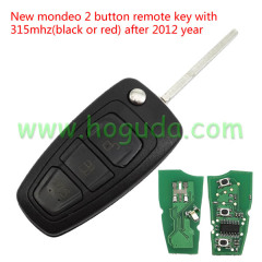 For New Mondeo 3 button flip remote key 433Mhz  After 2012 year