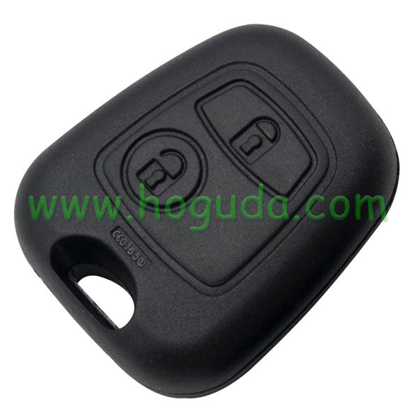 For Peugeot 2 button remote key case for 206 key blade（without key blade)