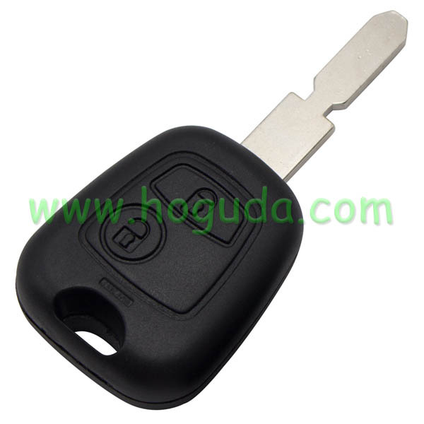 For Peugeot 2 button remote Key blank with 4 track blade