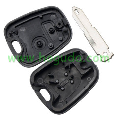 For Peugeot 2 button remote key blank with 206 key blade