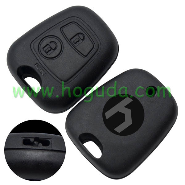 For Peugeot 2 button remote key case for Sx9 key blade (without key blade)
