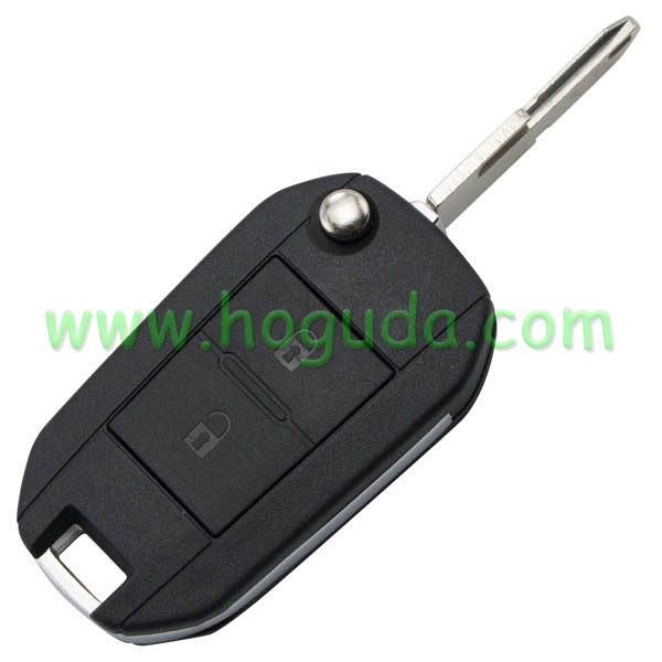For Peugeot 2 button key blank with NE73 Blade (206 key blade 53#)
