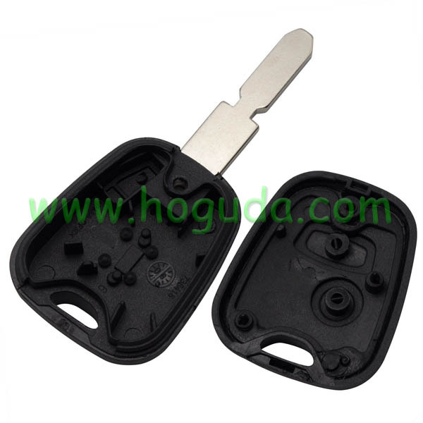For Peugeot 2 button remote Key blank with 4 track blade