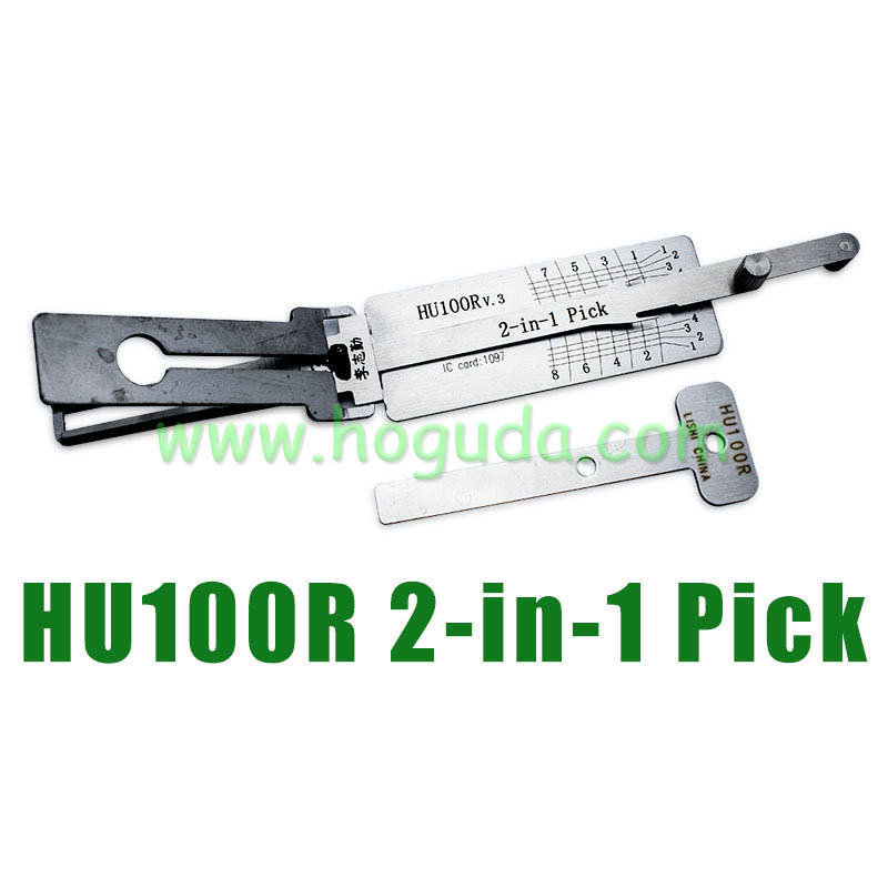 For Original Lishi HU100R  for 2010 New BMW lock pick and decoder  together  2 in 1  genuine with best quality
