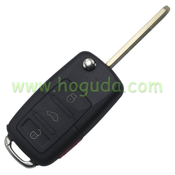 Modified For Honda CRV 3+1 remote key with 434mhz within 7936 chip(VW style flip remote)
