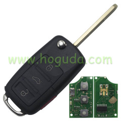 Modified For Honda CRV 3+1 remote key with 434mhz within 7936 chip(VW style flip remote)