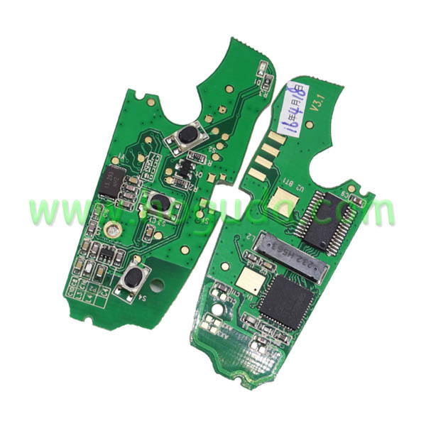 For Audi A6L Q7 3 button remote key with 8E chip & 868mhz