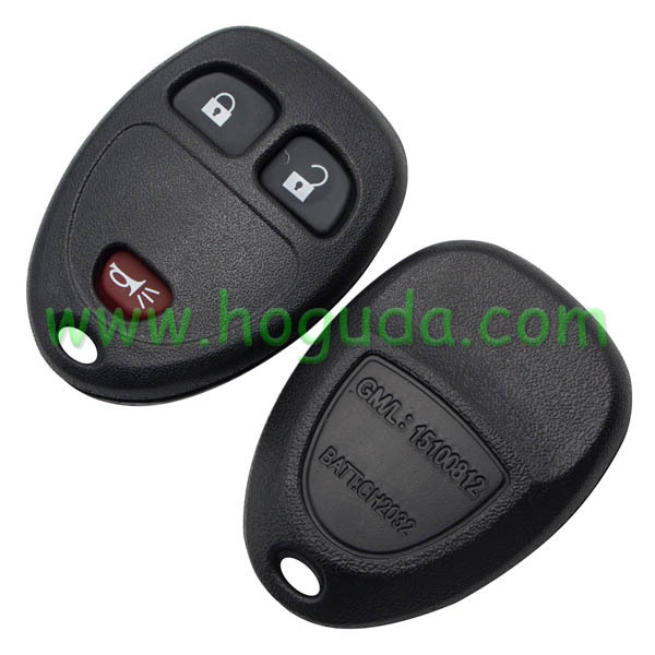 For GM 2+1 button remote key blank Without Battery Place