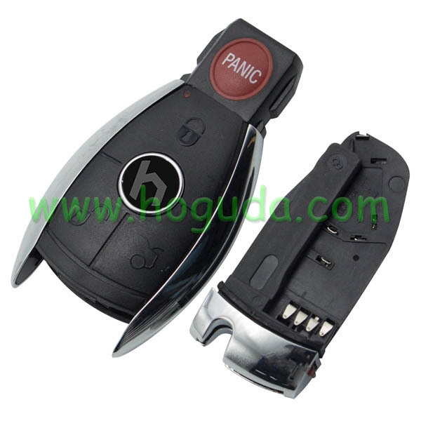 For Benz 3+1 button remote key shell with panic button