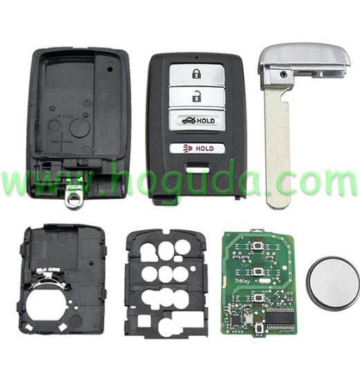 For Acura 3+1 button Smart Car Key