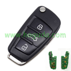 For original Audi  3 button remote key with ID48 chip 434mhz