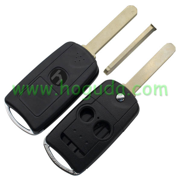 For Acura  2+1 button flip remote key shell
