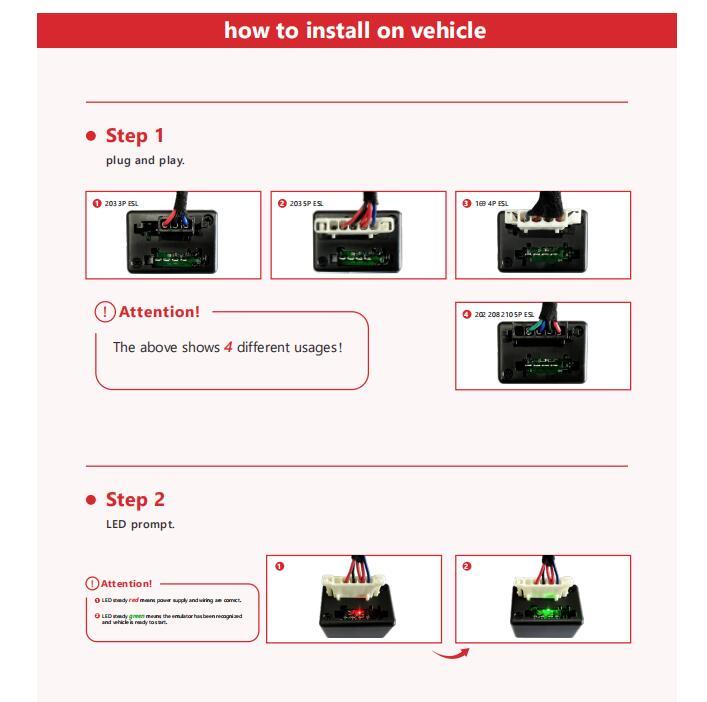 Universal Type Emulator For MB Steering Lock Without Lock Sound  W169 W245 W202 W208 W210 W203  W209 W211 W639 W906 Vito Crafter Sprinter