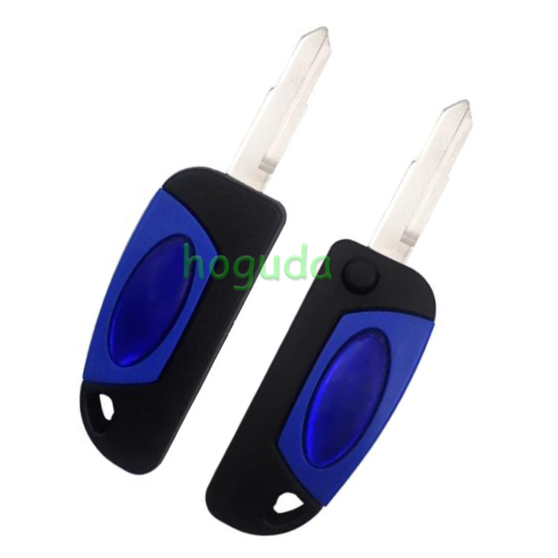 Honda Motorcycle key blank with right blade blue color