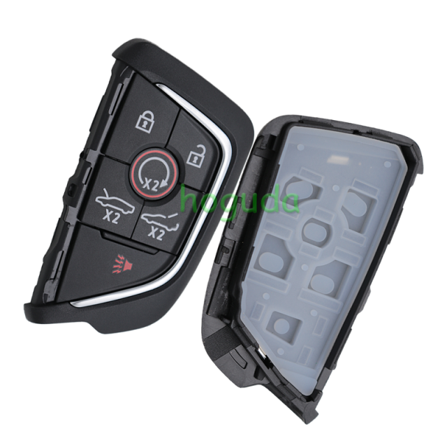 Cadillac Corvette C8 5+1 button smart remote key with ID49 chip 434 Mhz FCC ID: YG0G20TB1 P/N: 13538852, 13547762, 13554499
