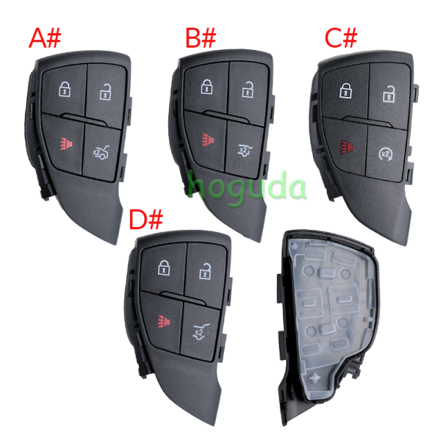 Cadillac CT4 CT5 +1 button smart remote key with ID49 chip 434 Mhz  PN: 13538860 / YG0G20TB1