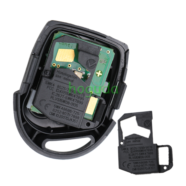 Original For Ford 3 button remote key with 434mhz  4D63 Chip FCCID:KR55WK47899