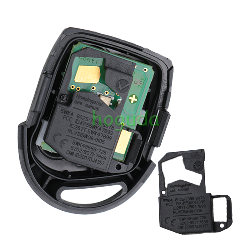 Original For Ford 3 button remote key with 434mhz  4D63 Chip FCCID:KR55WK47899