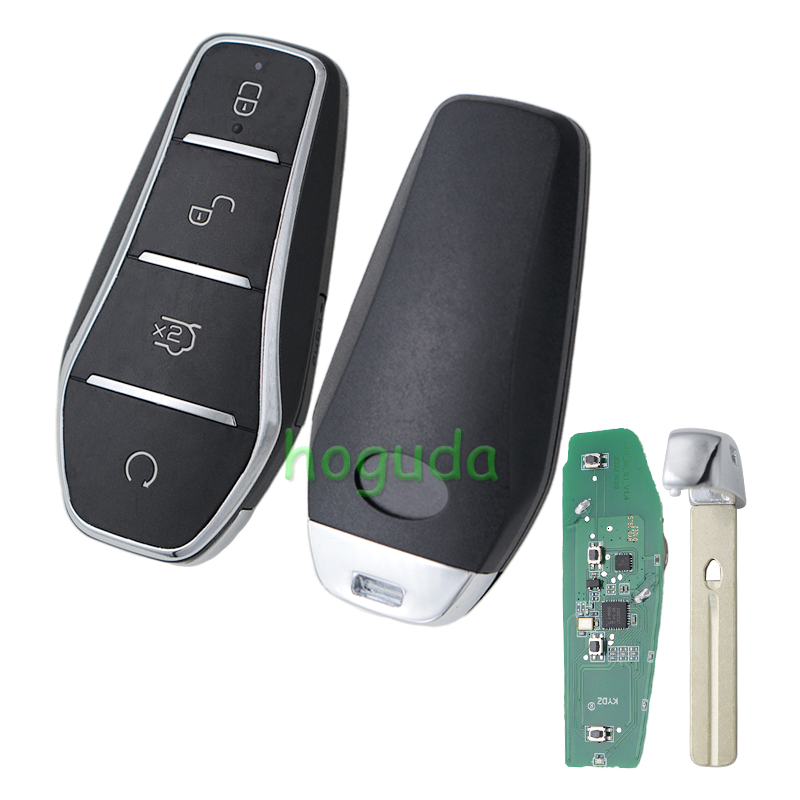 BYD Destroyer 05/Dophin/Seal/YUAN Pro/D1 4 button remote key with 46E ...