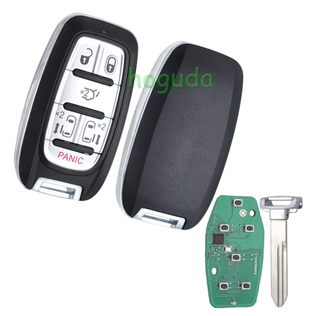 Chrysler Pacifica 5+1 button Smart Key Proximity Keyless with NCF29AxMTT HITAG AES  4A chip 433mhz FCC ID: M3N-97395900 P/N: 68419652AB