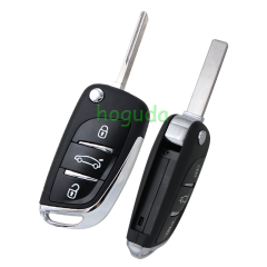 For Citroen DS 3 button remote key with 434mhz ASK model  with PCF7961 ID46 chip