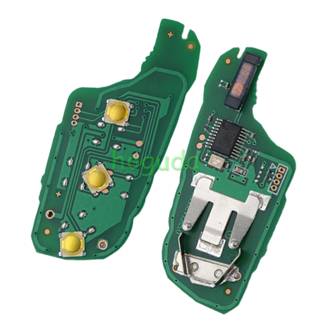 For Citroen DS 3 button remote key with 434mhz ASK model  with PCF7961 ID46 chip
