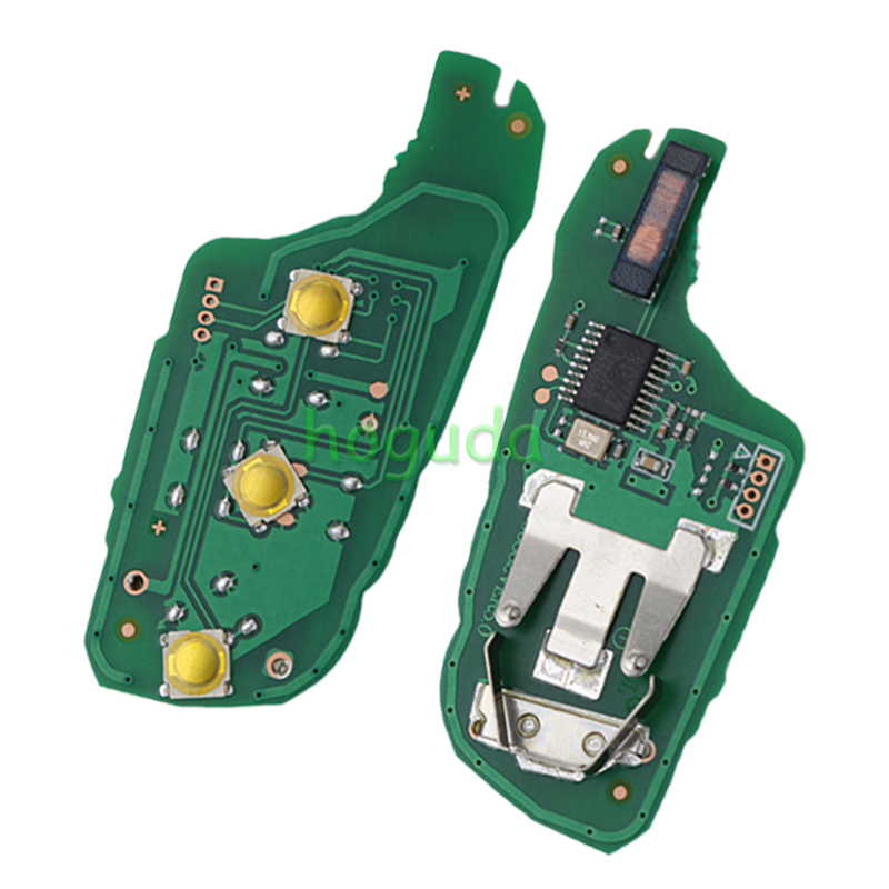For Citroen DS 3 button remote key with 434mhz ASK model  with PCF7961 ID46 chip