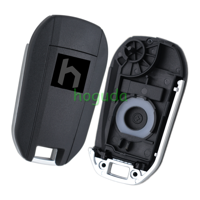 Peugeot 3 button remote key blank with HU83 blade