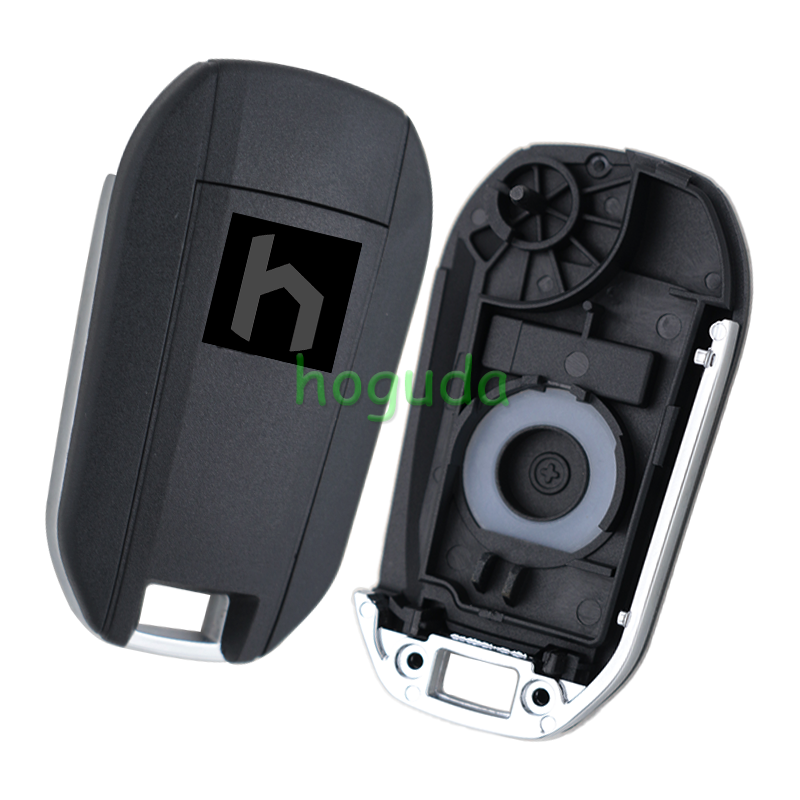 Peugeot 3 button remote key blank with HU83 blade