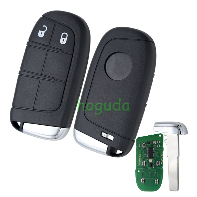 For Fiat 2 button remote key with 433Mhz PCF7953M /PCF7945 4A HITAG AES HITAG AES Chip FCC ID:M3N-40821302