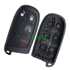 For Fiat 3+1 button remote key with 433Mhz PCF7953M /PCF7945 4A HITAG AES HITAG AES Chip FCC ID:M3N-40821302