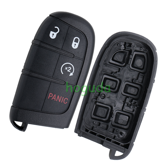 For Fiat 3+1 button remote key with 433Mhz PCF7953M /PCF7945 4A HITAG AES HITAG AES Chip FCC ID:M3N-40821302