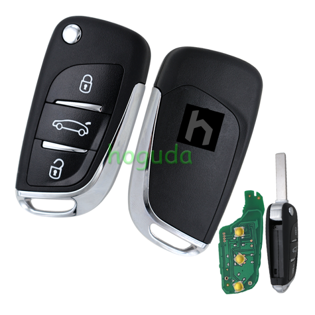 For Citroen  3 button remote key with 434mhz PCF7941 chip FSK model  HELLA 434MHZ 5FA010 354-10 9805939580 00      CMIIT ID:20DJ0339